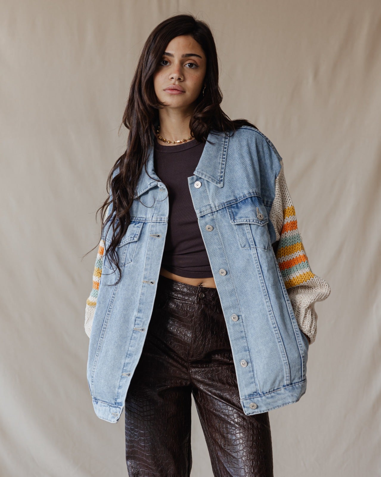 Giacca in denim Ace Trico X arancione