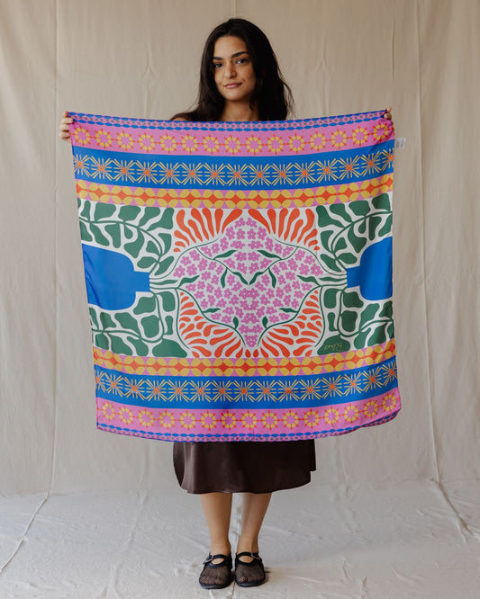 Orchid Fantasy Wrap Scarf