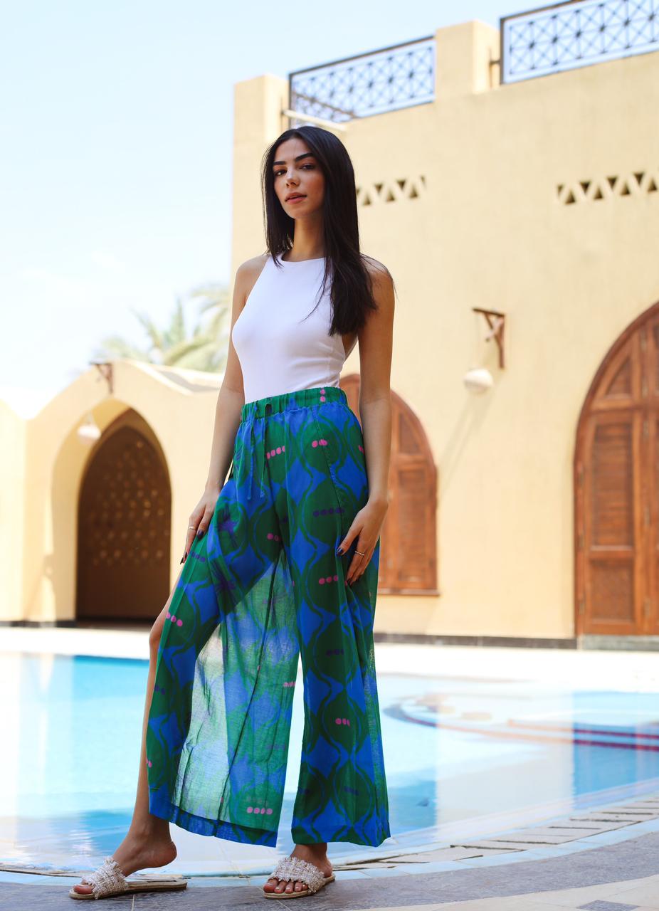 Pantaloni Breezy in verde acqua