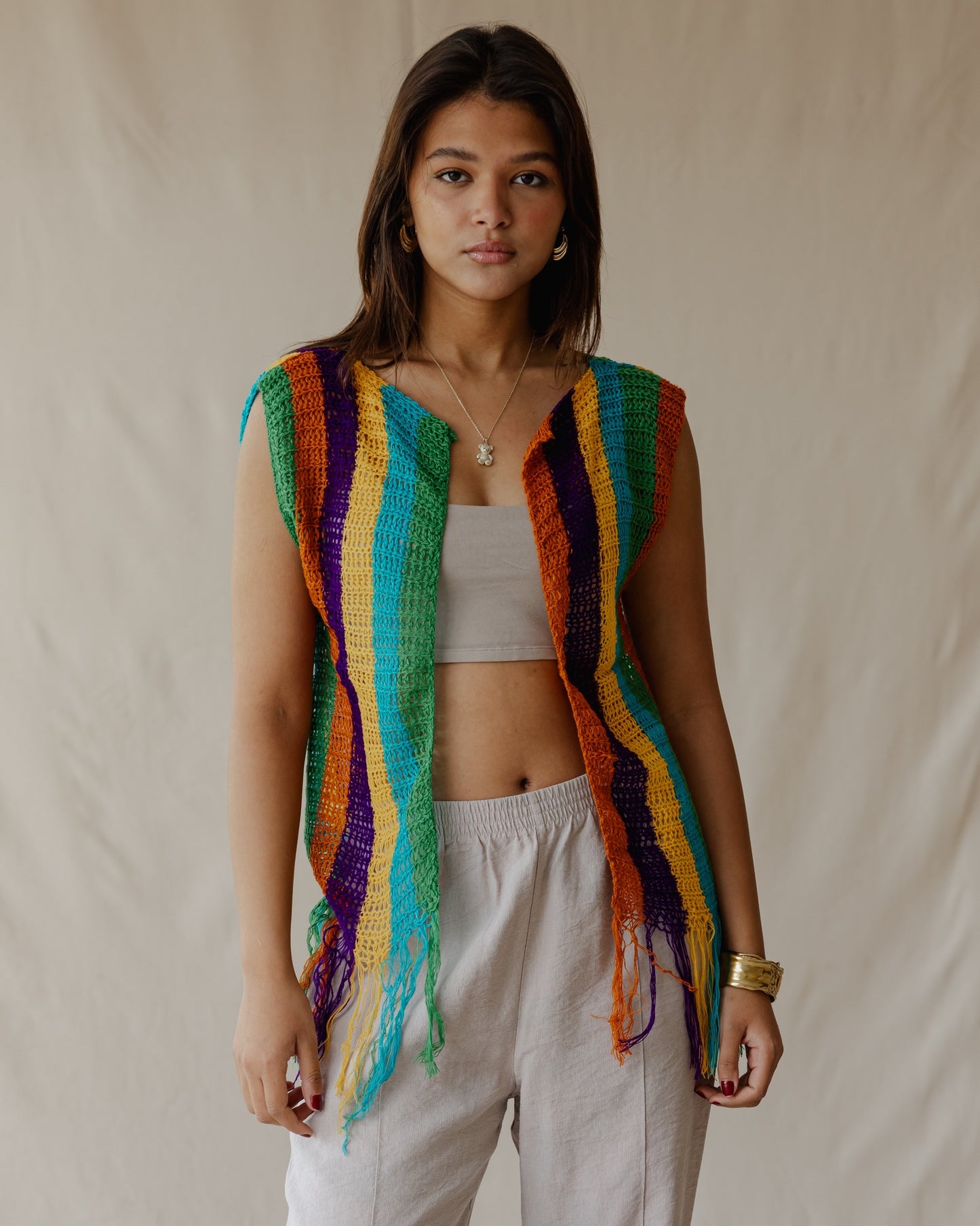 Gilet in maglia da festival