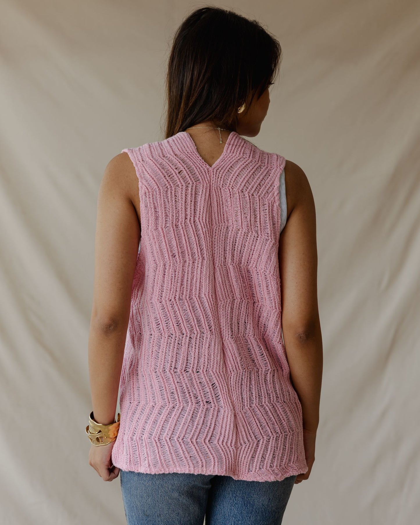 Gilet Waveline rosa