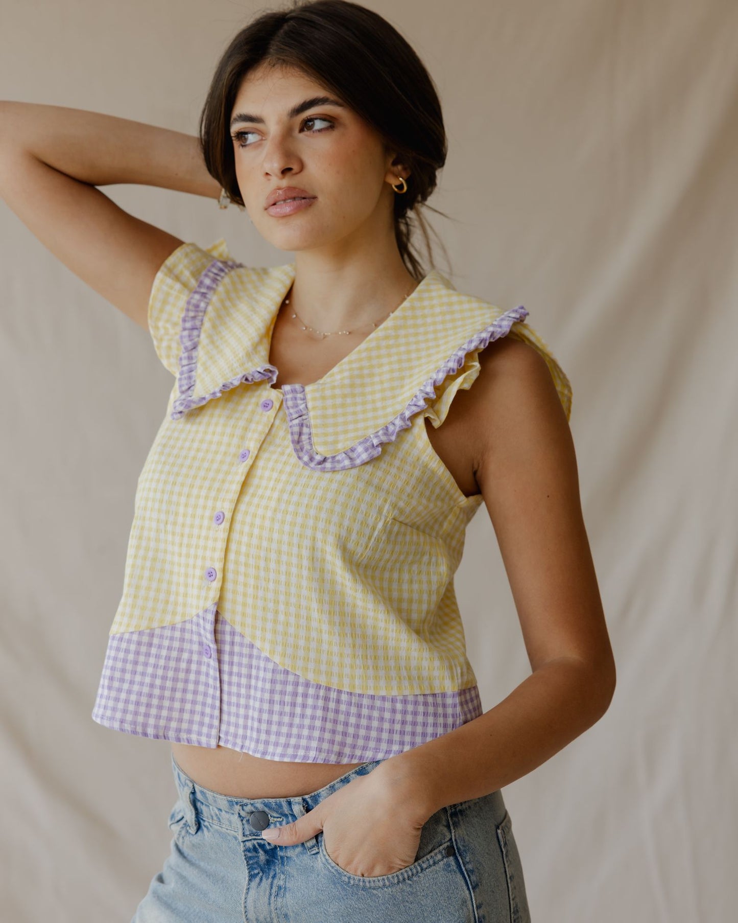 Pastel Picnic Yellow Shirt
