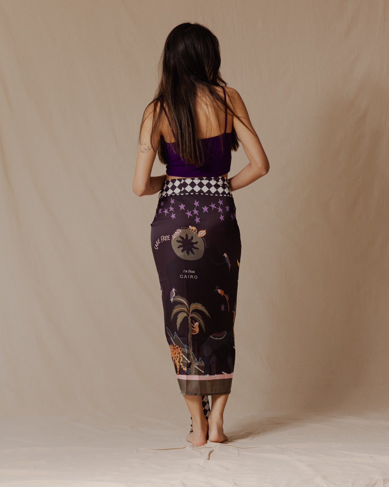 Wilderness Lover Sarong Nero