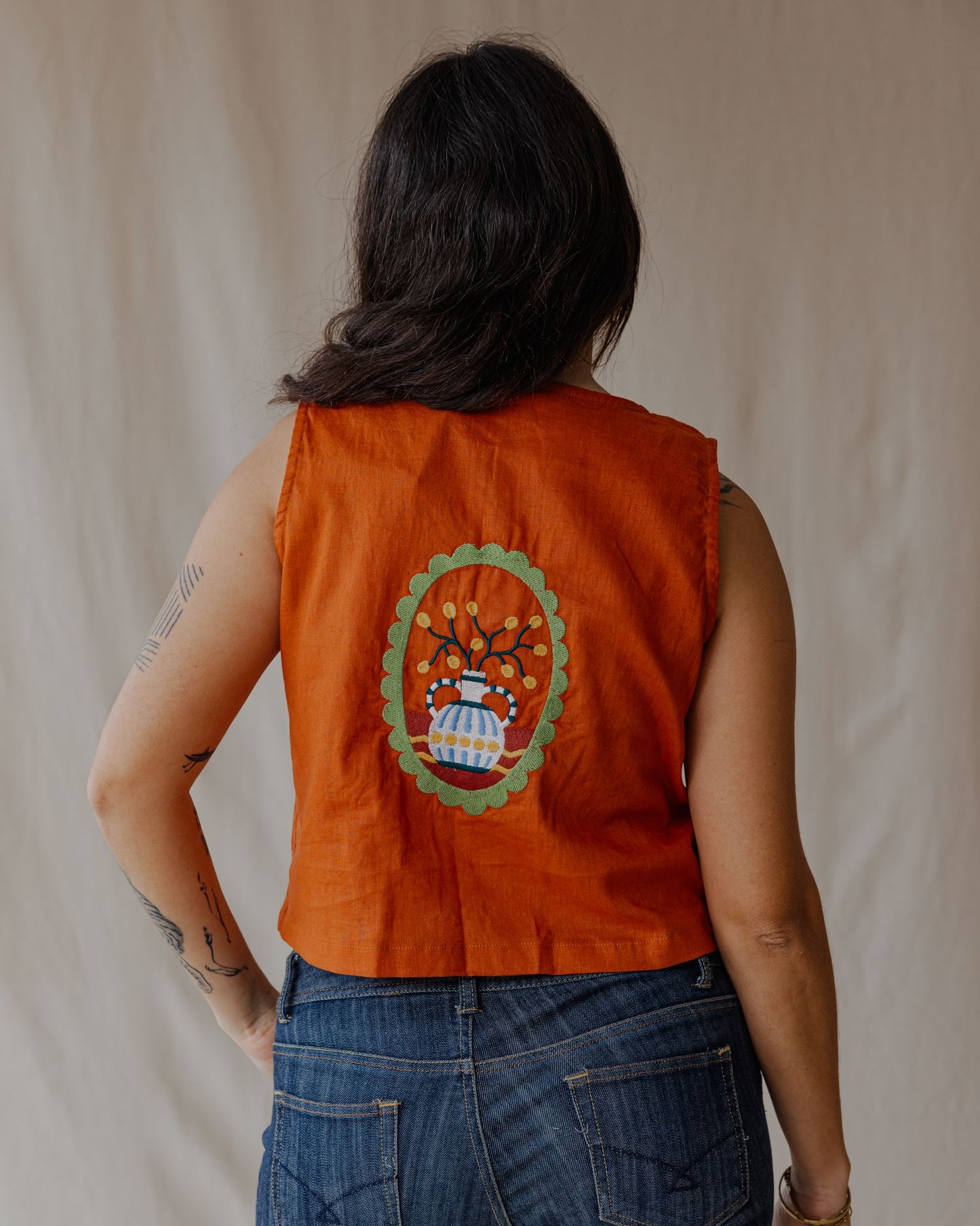 Gilet Tropical Threads Arancione