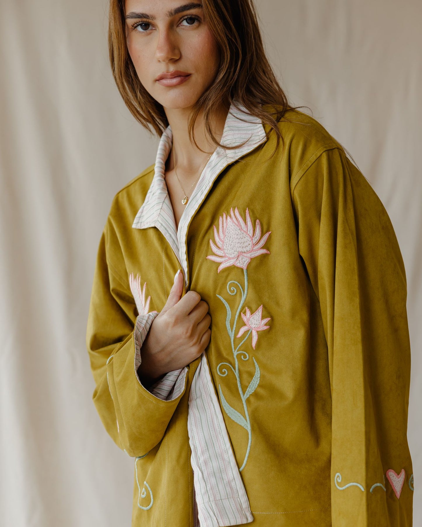 Embroidered Heart Meadow Jacket