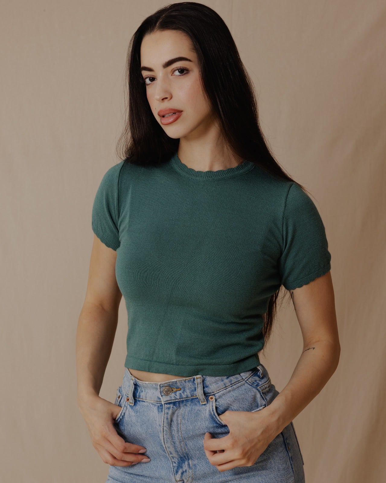 Top a maglia basic