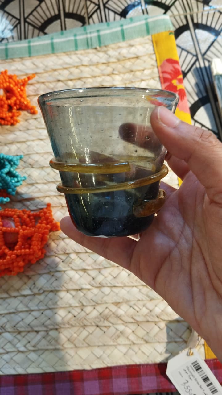 Small Colored Glass Cup
