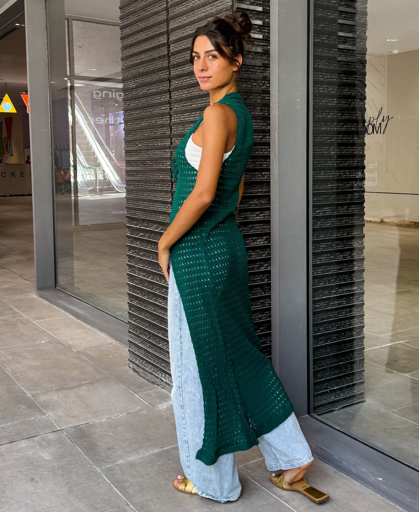 Cardigan verde Sunset Trico