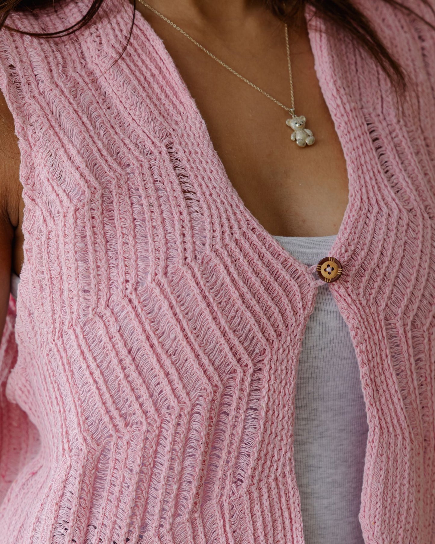 Gilet Waveline rosa