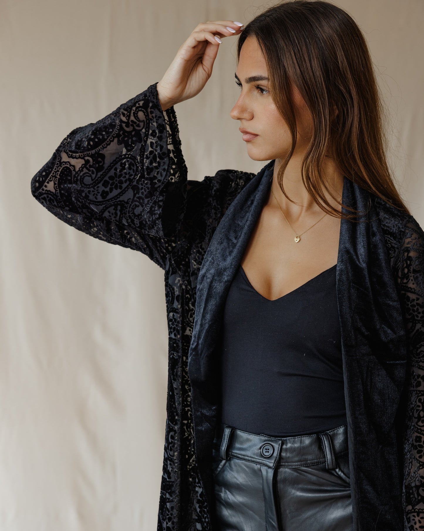 Whisper Dreamcoat Black Cardigan