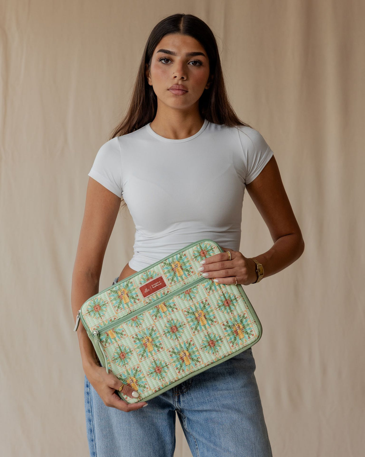 The Pottery Keeper Quilted Laptop Sleeve
