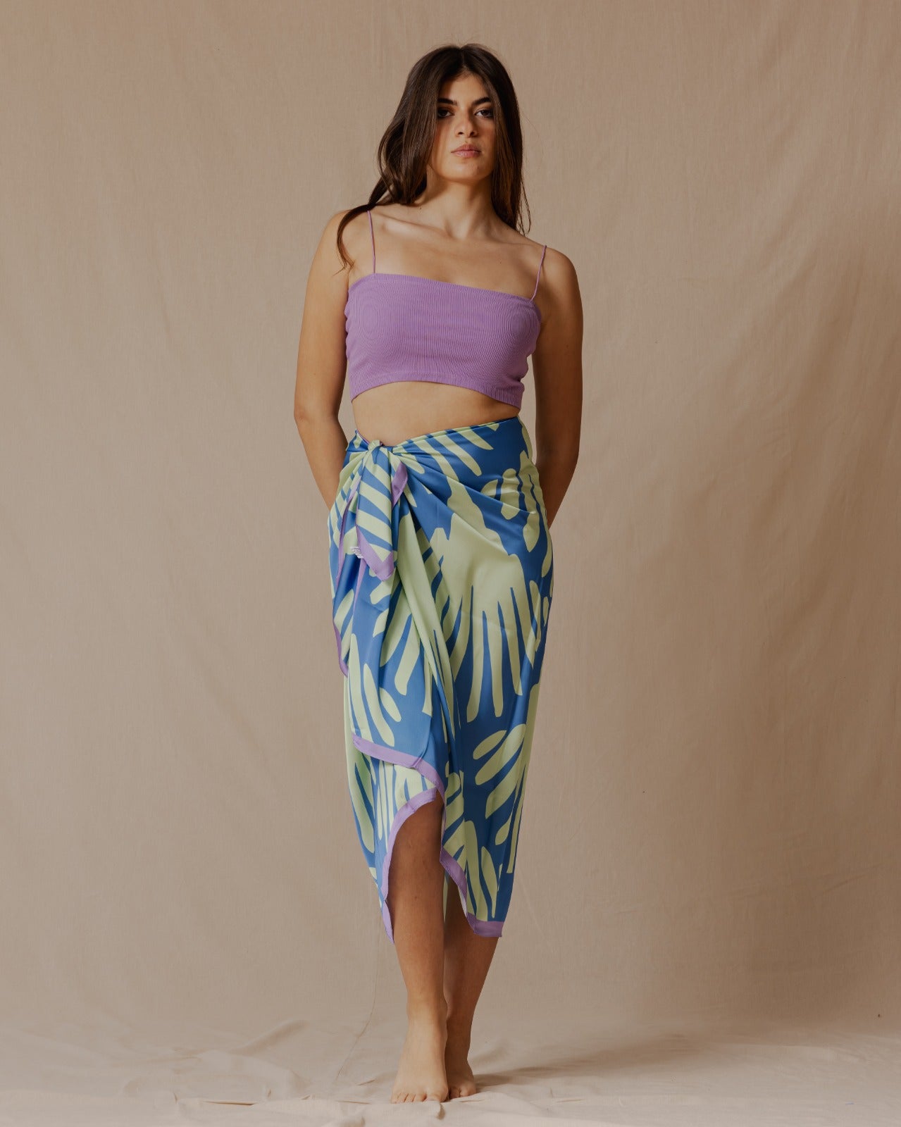 Conchiglie Coverup Verde Brillante X Blu