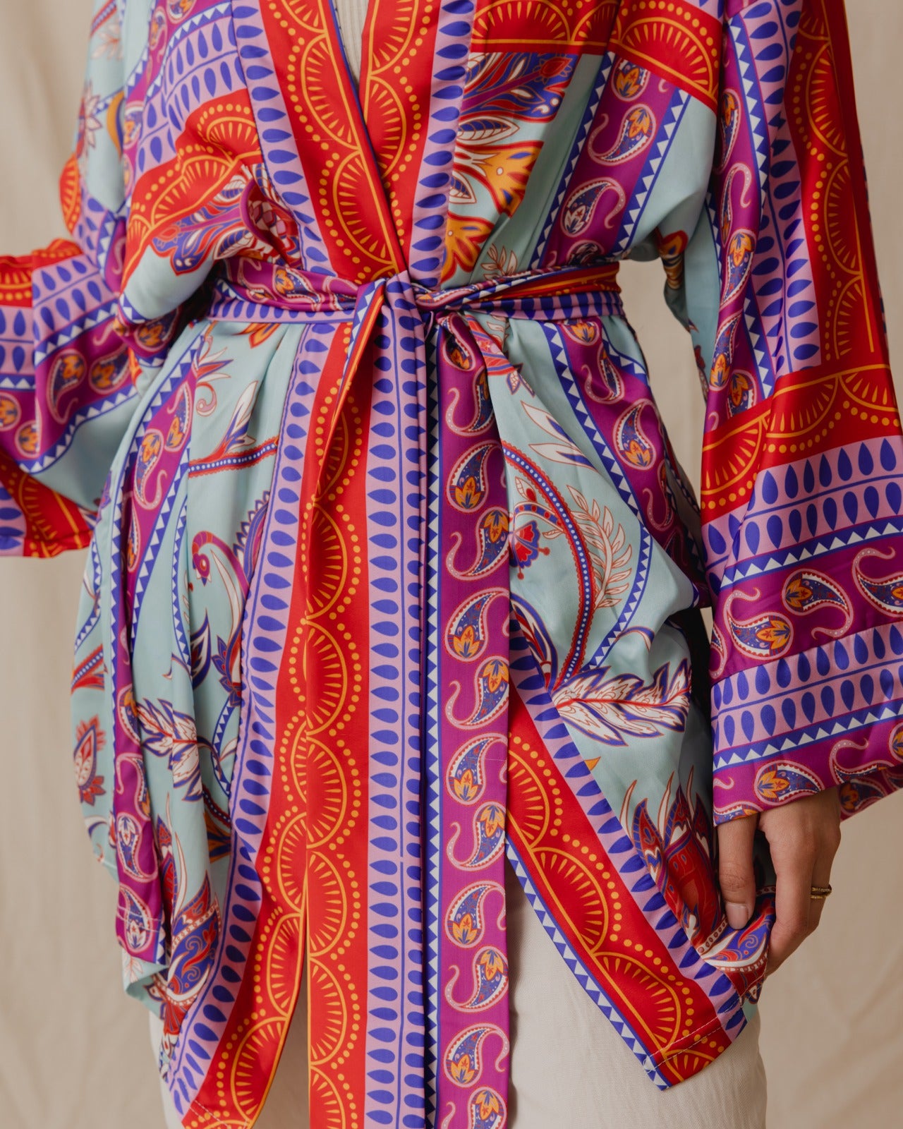 Kimono Pinnata en azul cielo