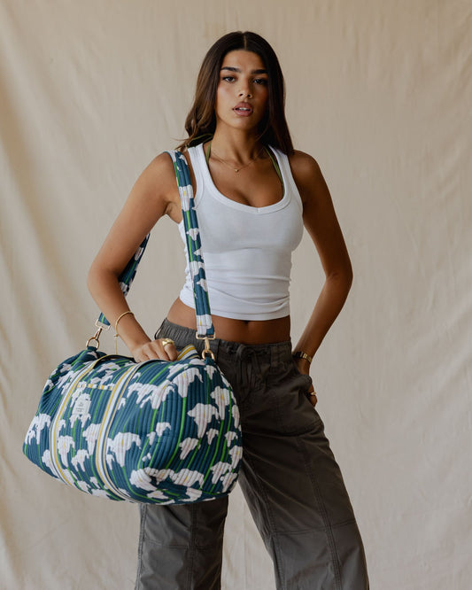 Midnight Lily Duffle Bag