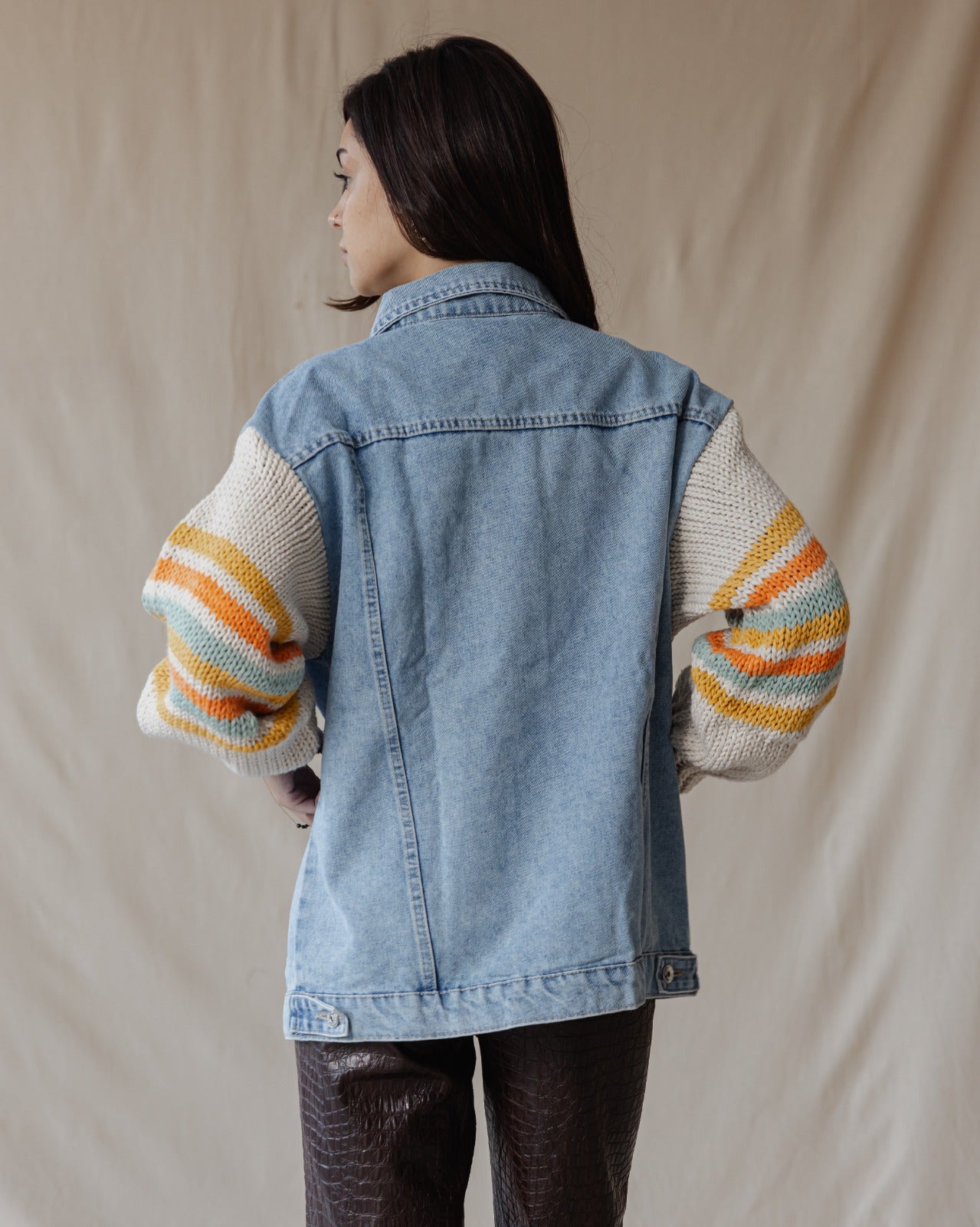 Giacca in denim Ace Trico X arancione