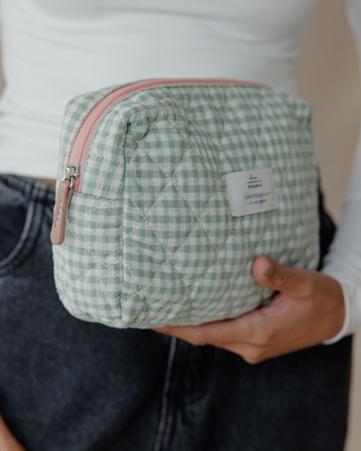 Pastel Mint Makeup Bag