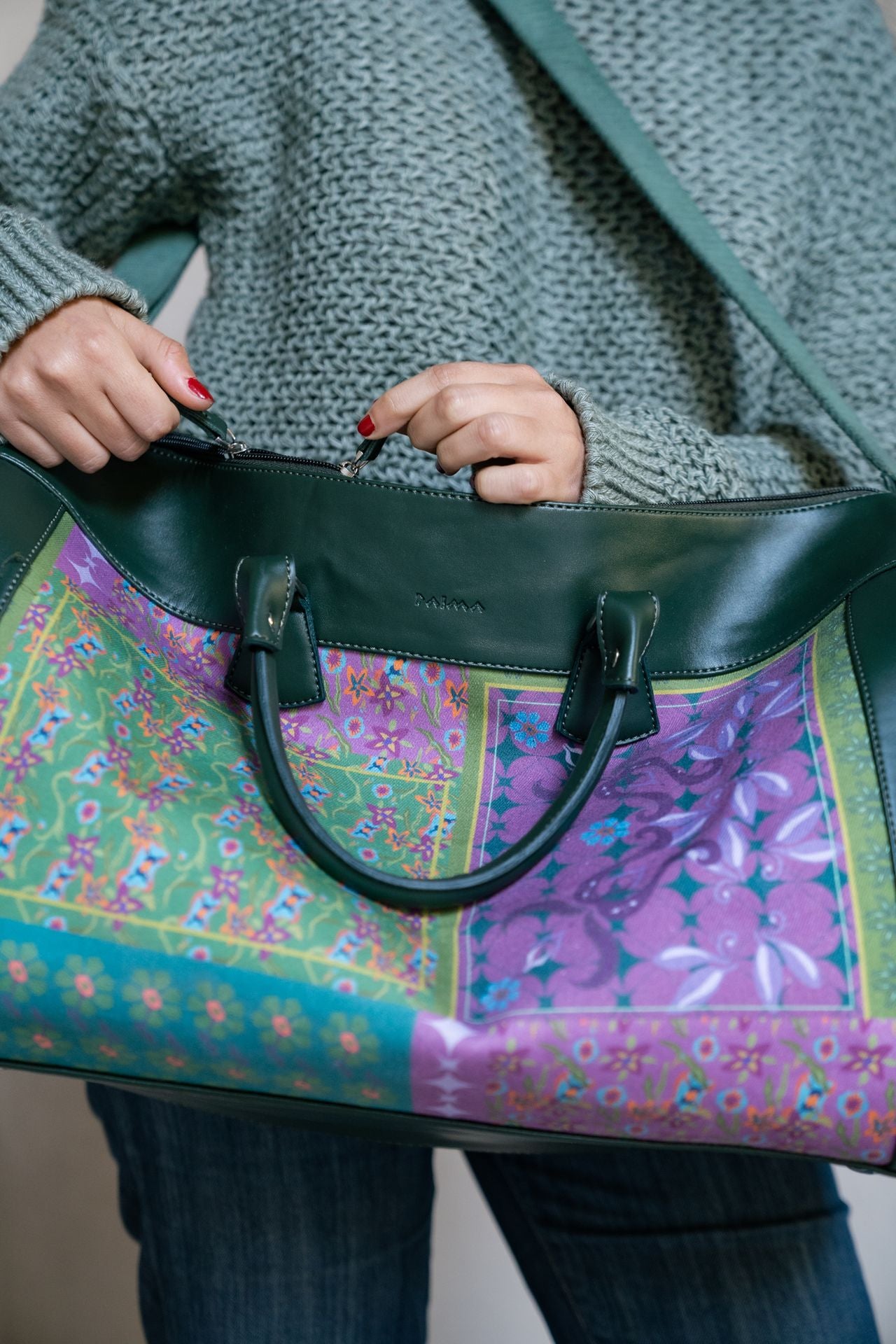 Borsa da viaggio con fiori di lavanda