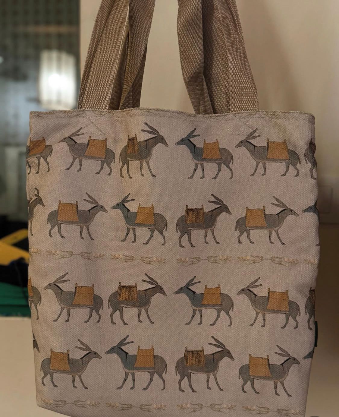 Bolso Patchwork con Burro y Pájaro