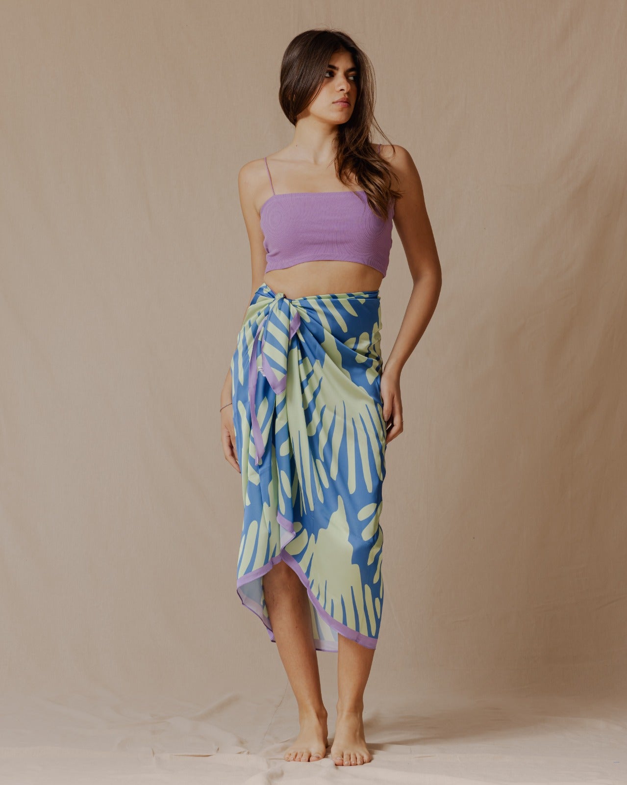 Conchiglie Coverup Verde Brillante X Blu