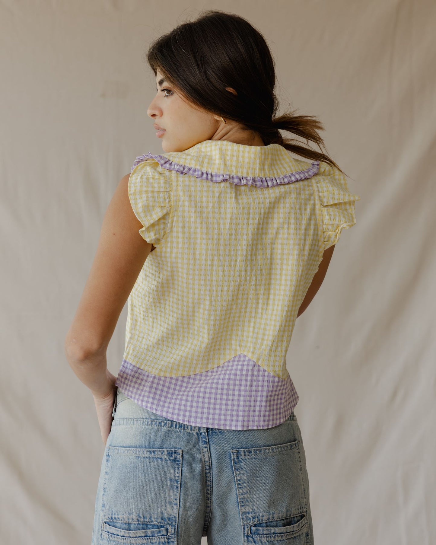 Pastel Picnic Yellow Shirt