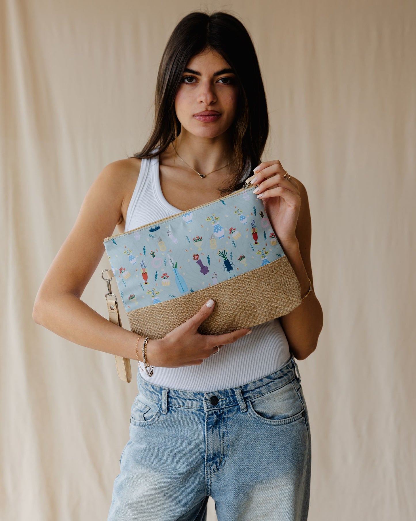 Vase Parade Beach Pouch