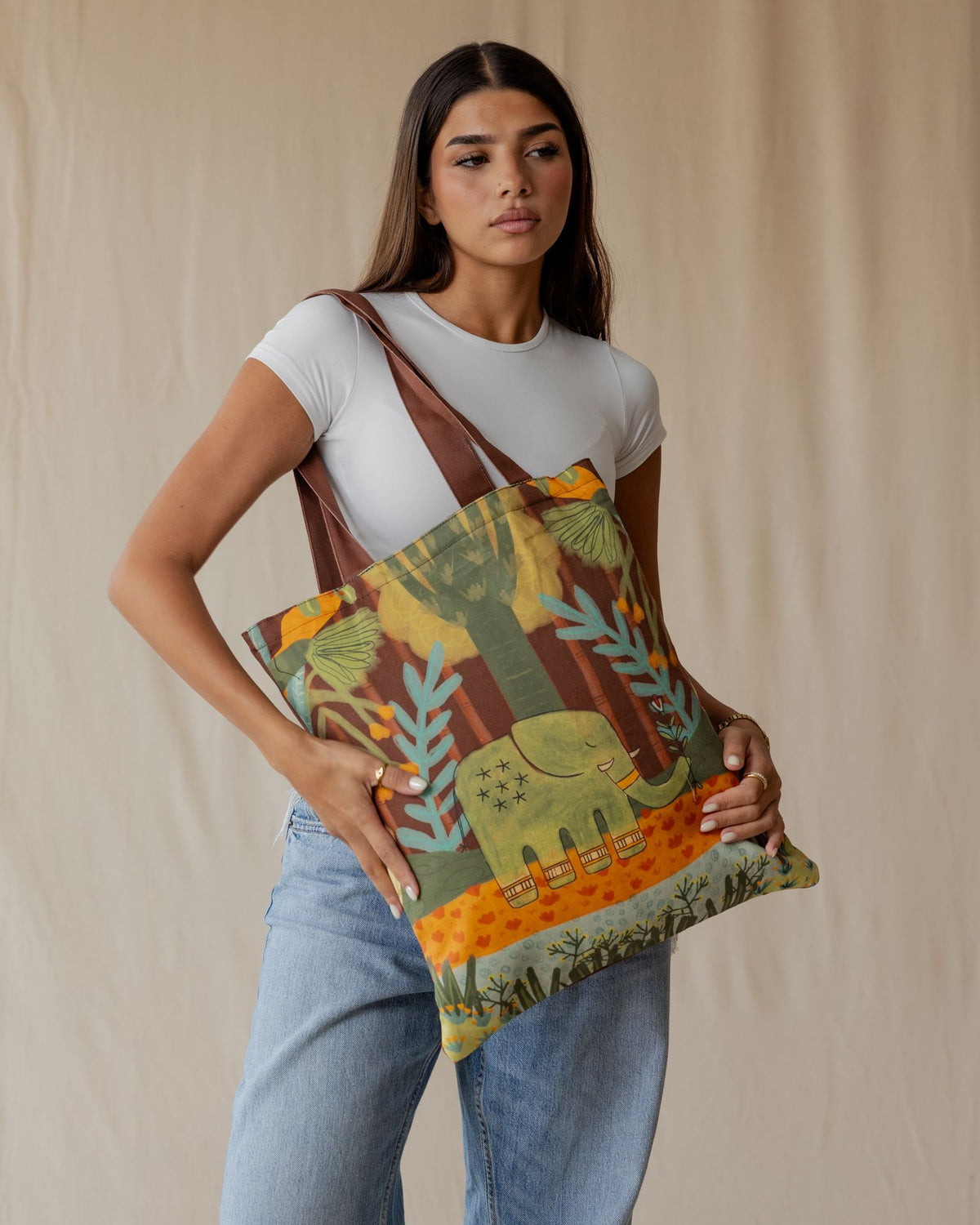 Palma X Ellie Elliephant's Journey Tote Bag