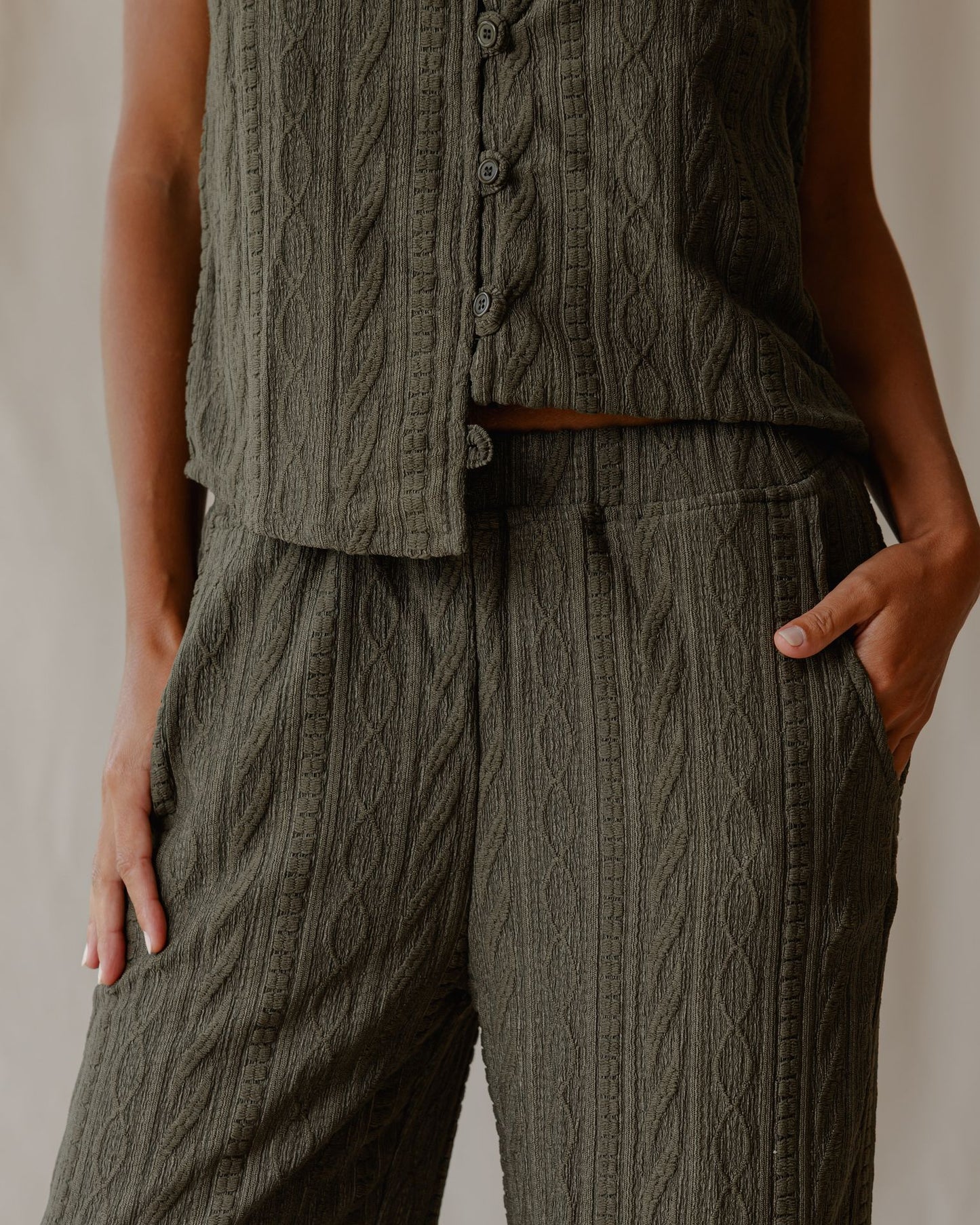 Cable Cloud Set Olive