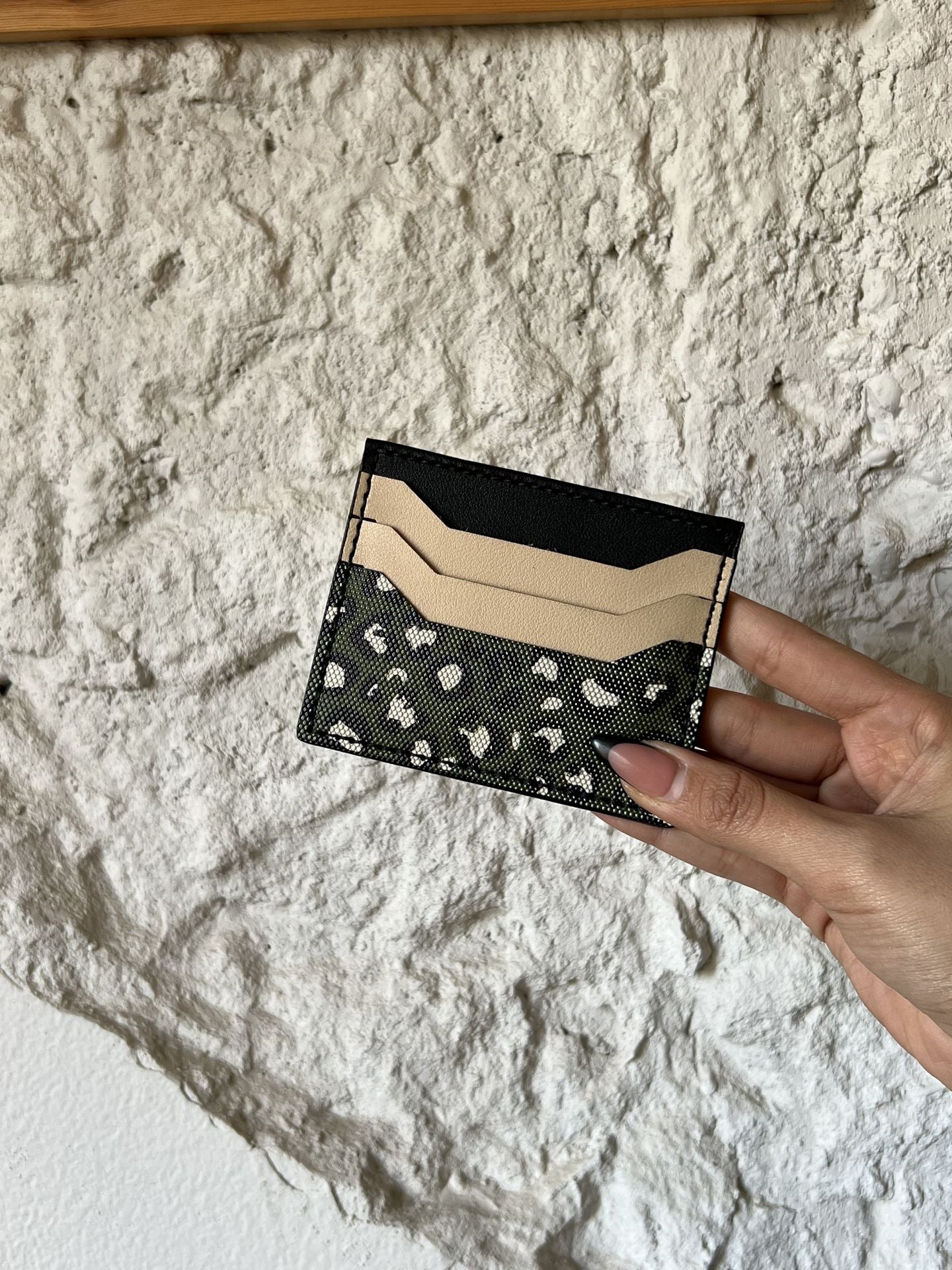 Wild Thing Card Holder In Olive