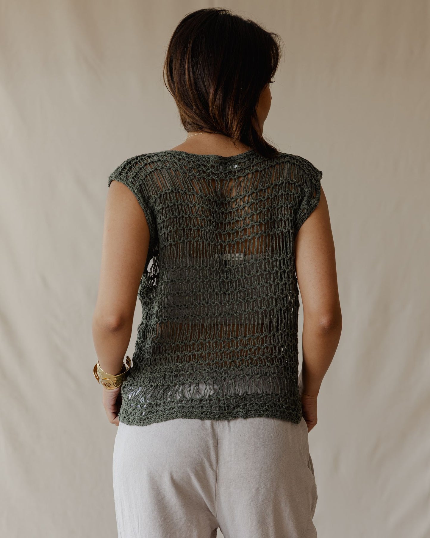 Knit Me Not Olive Top