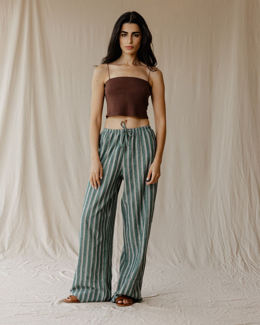Pantalones Linen Moss Drift