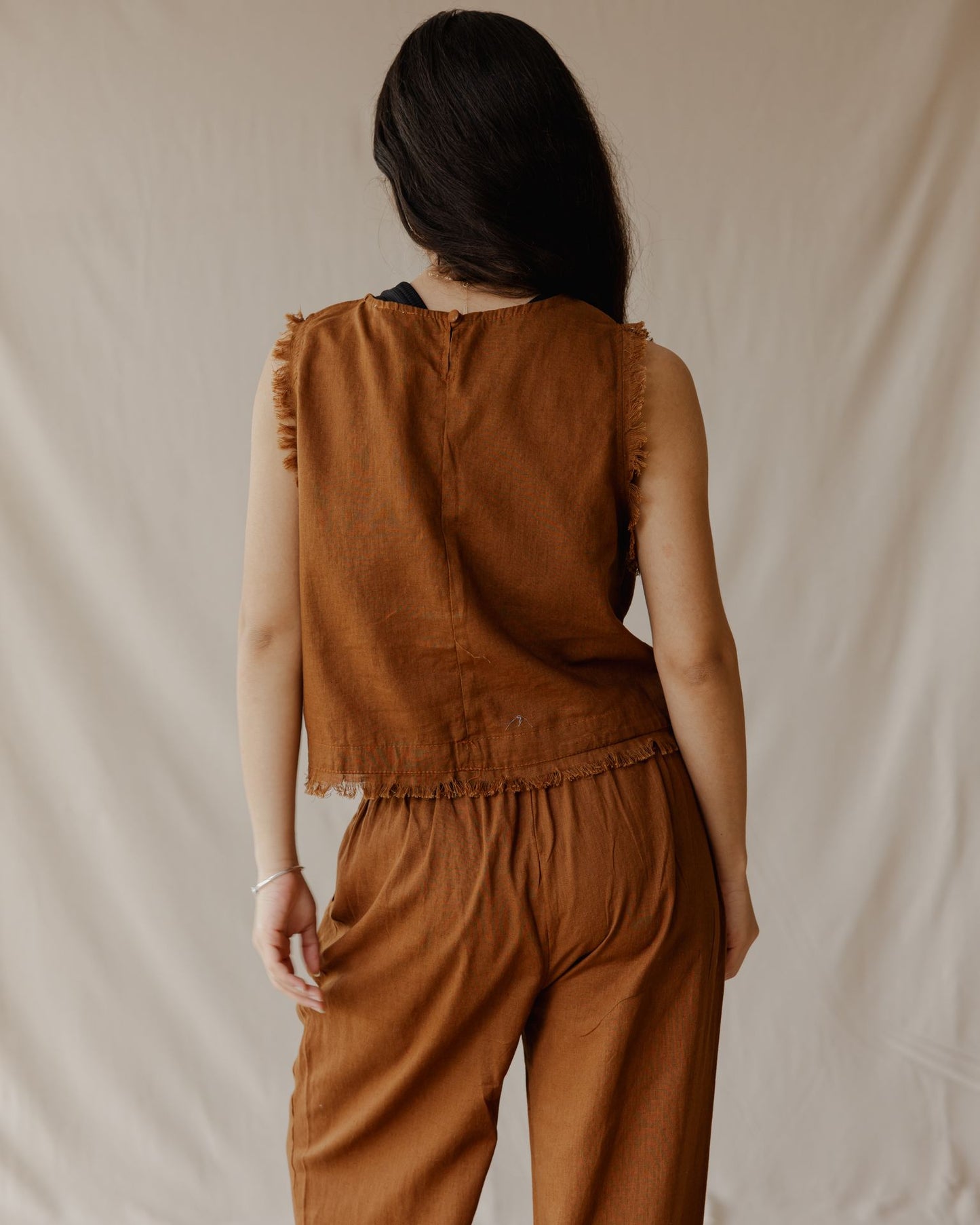 The Island Linen Set Camel