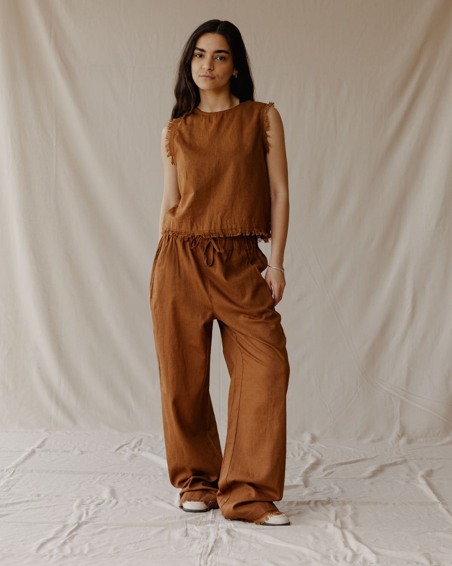 The Island Linen Set Camel