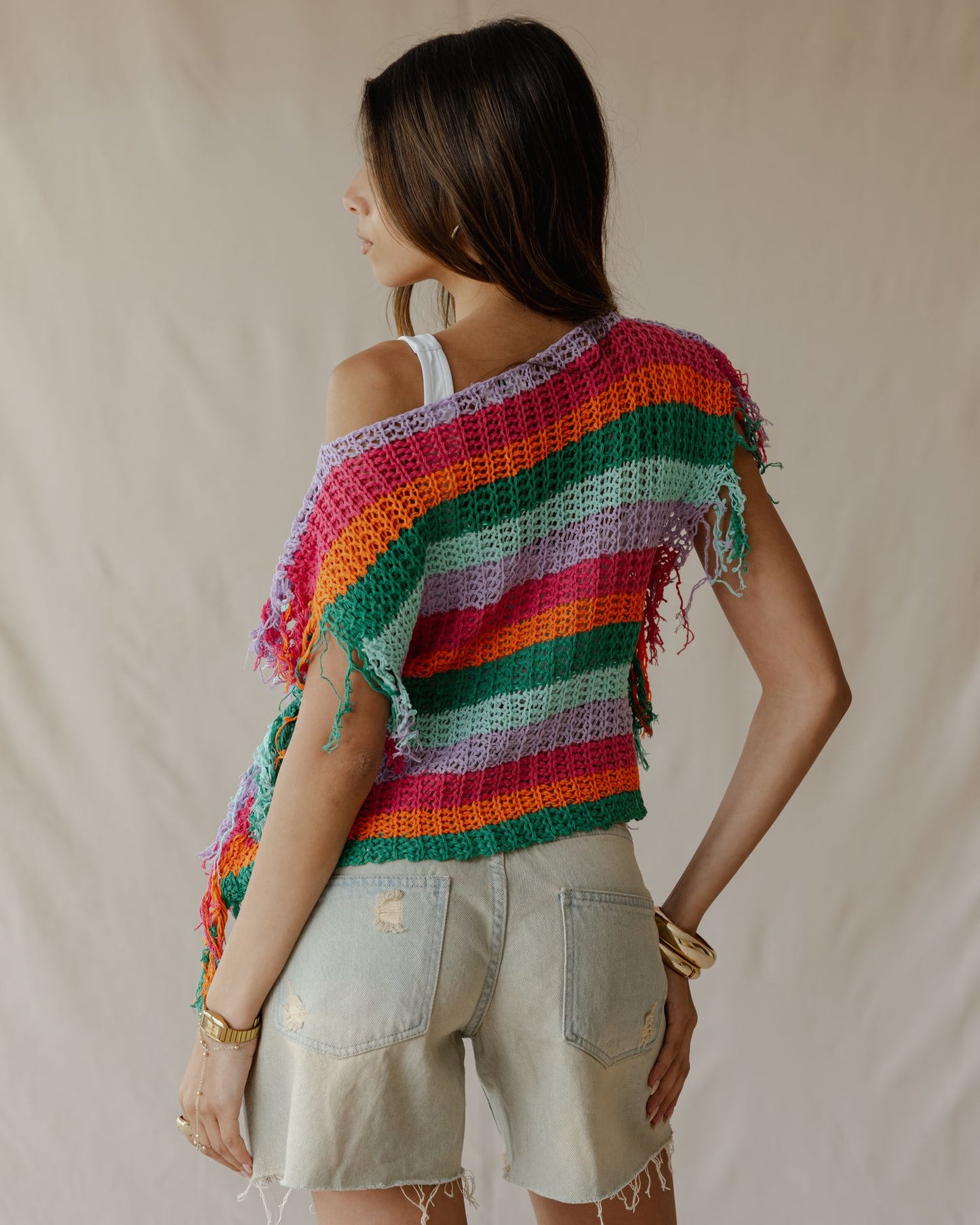 Cotton Candy Chaos Sleeveless Top