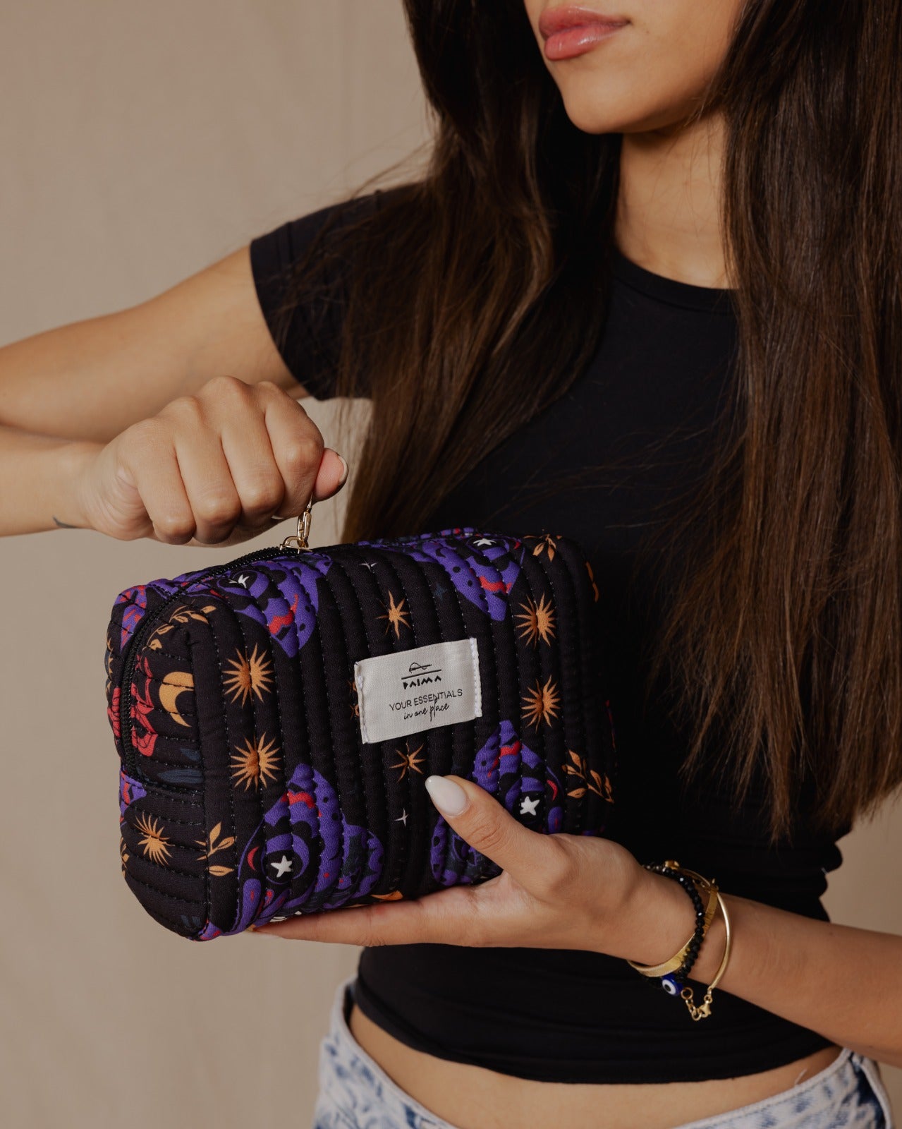 La bolsa de maquillaje Purple Sapphire