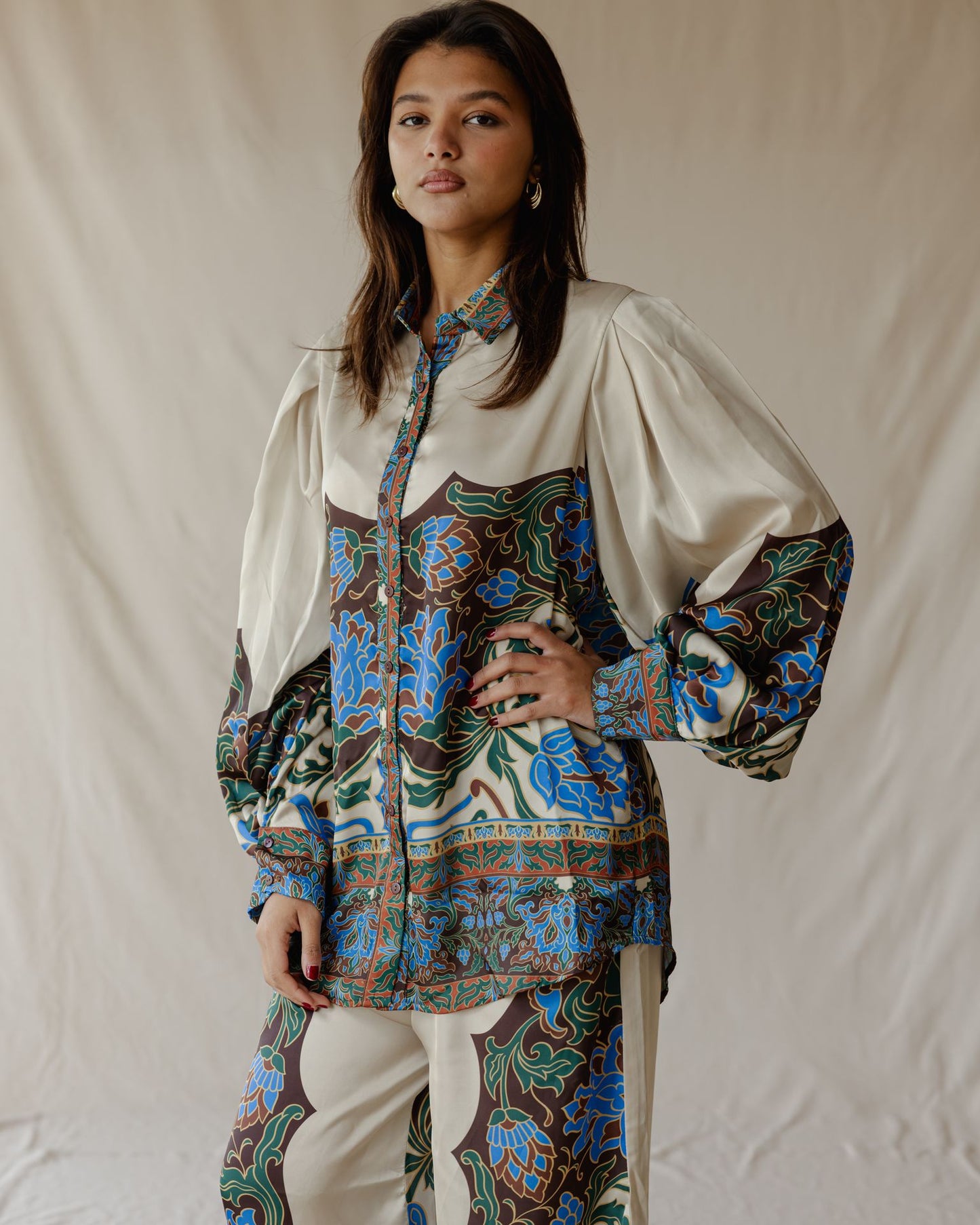 Set in raso Damask Bloom