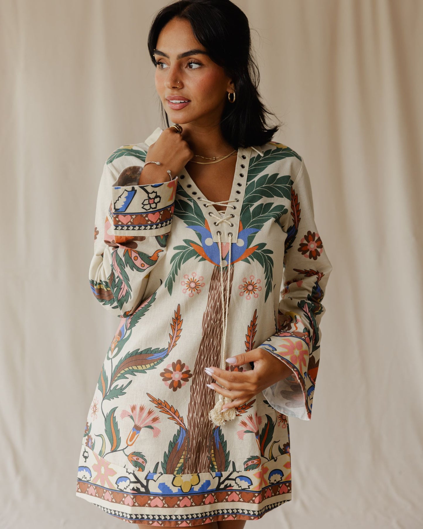Abito beige Tamara Palm