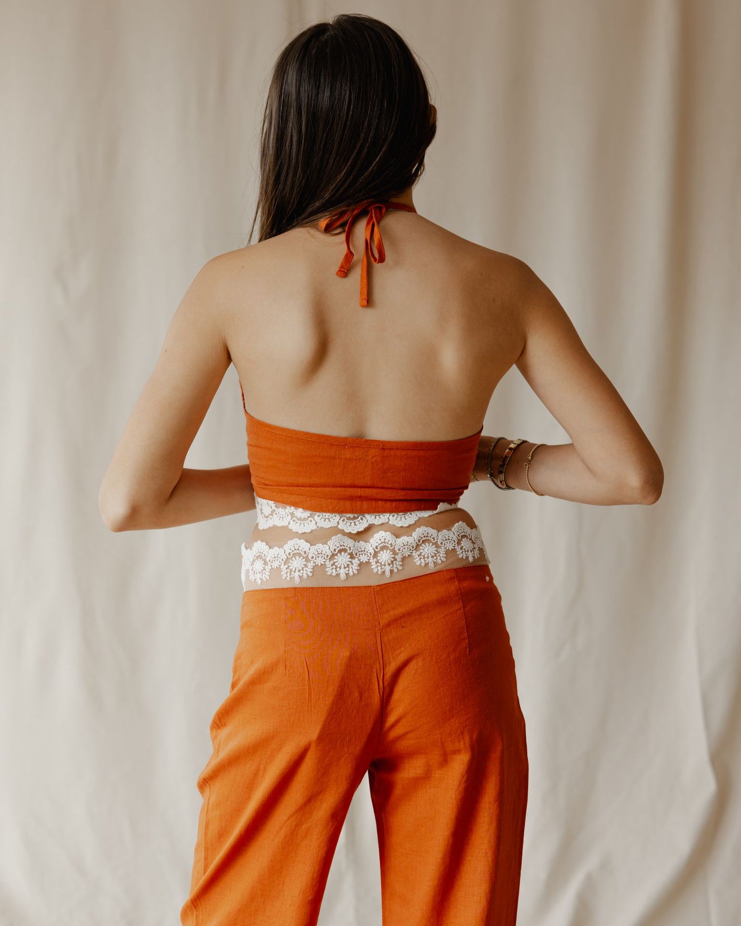 Set di biancheria Bloom in arancione