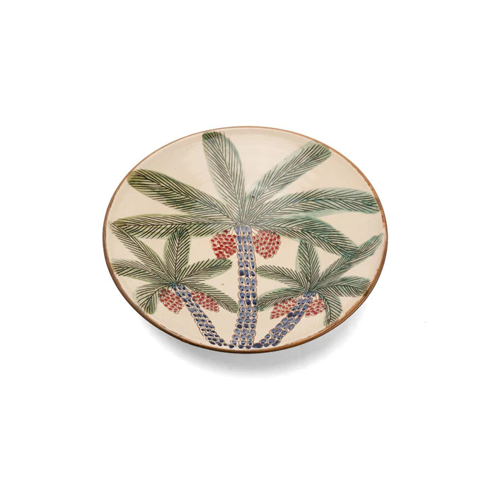 Plato de Servicio Palma Rojo (35cm)