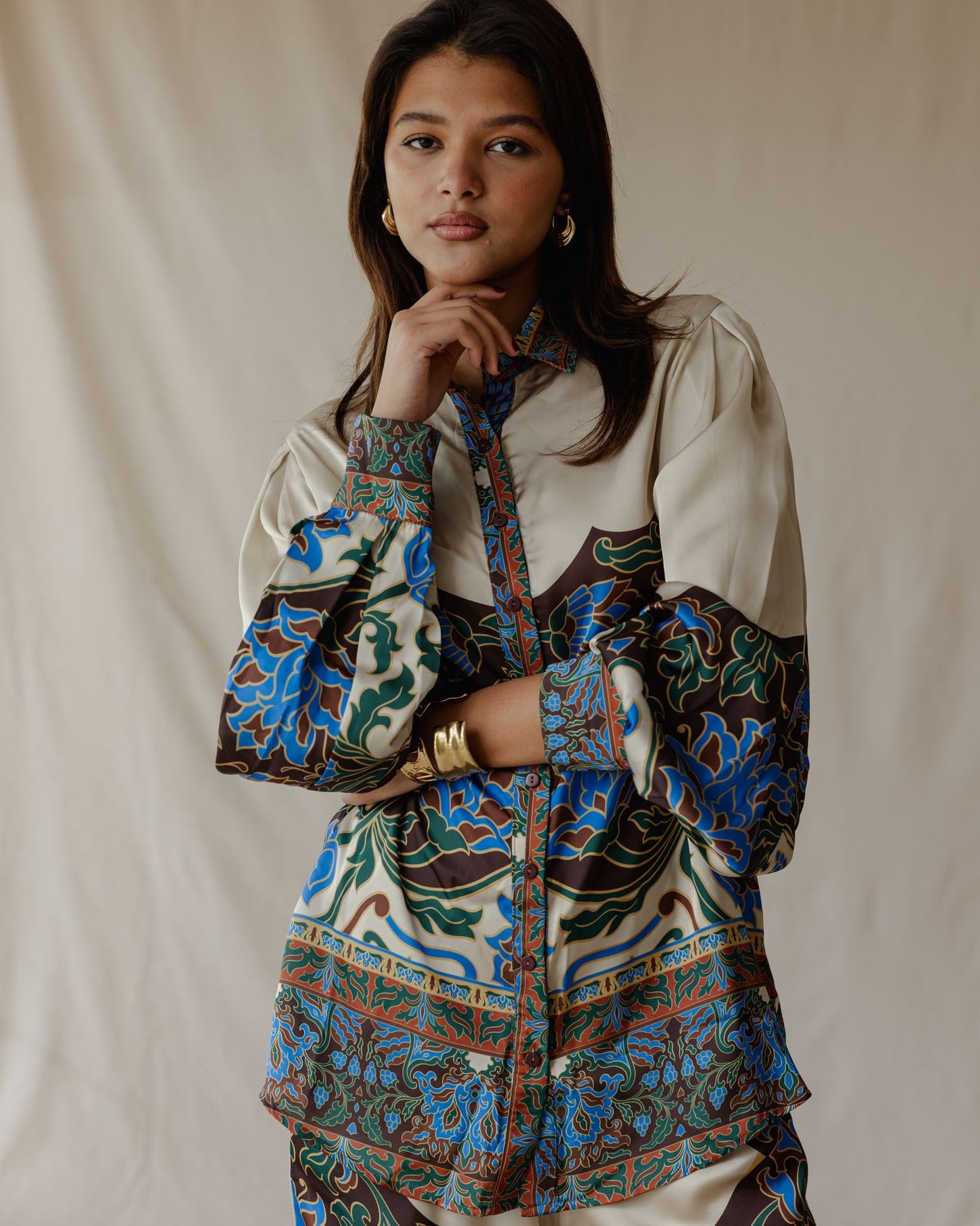Set in raso Damask Bloom