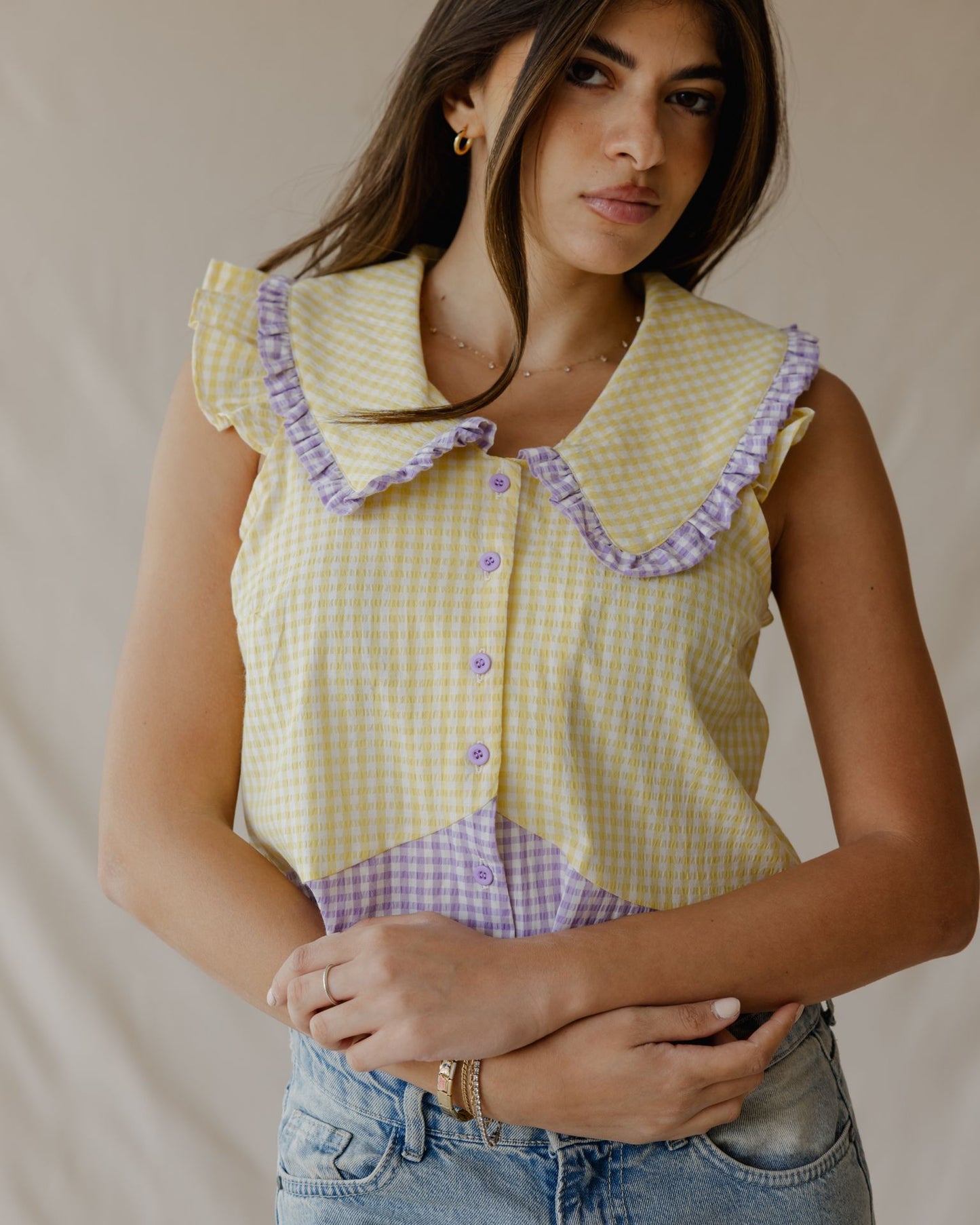 Pastel Picnic Yellow Shirt