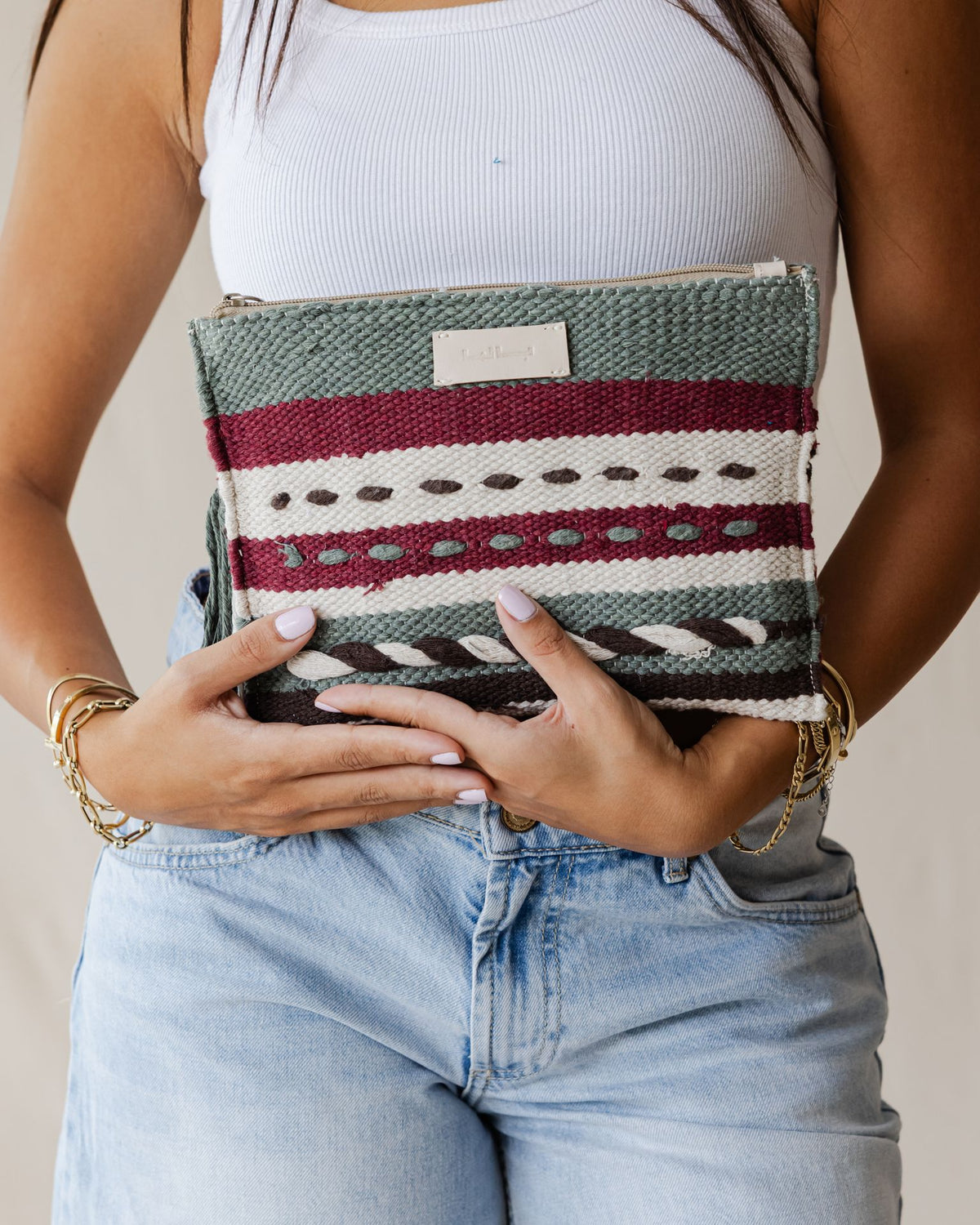 Terra Weave Olive Pouch
