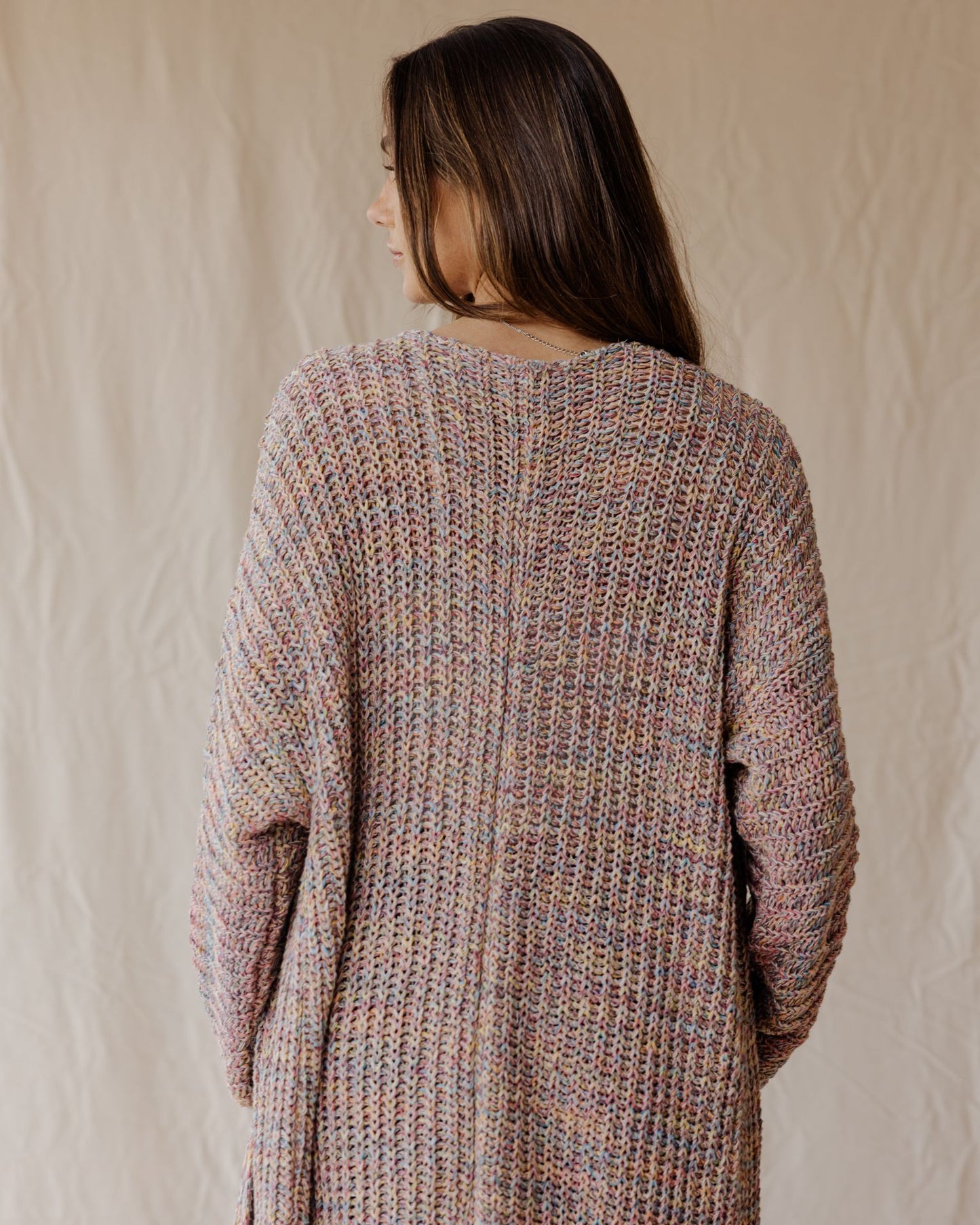 Cardigan Drift Rosa Polvoriento