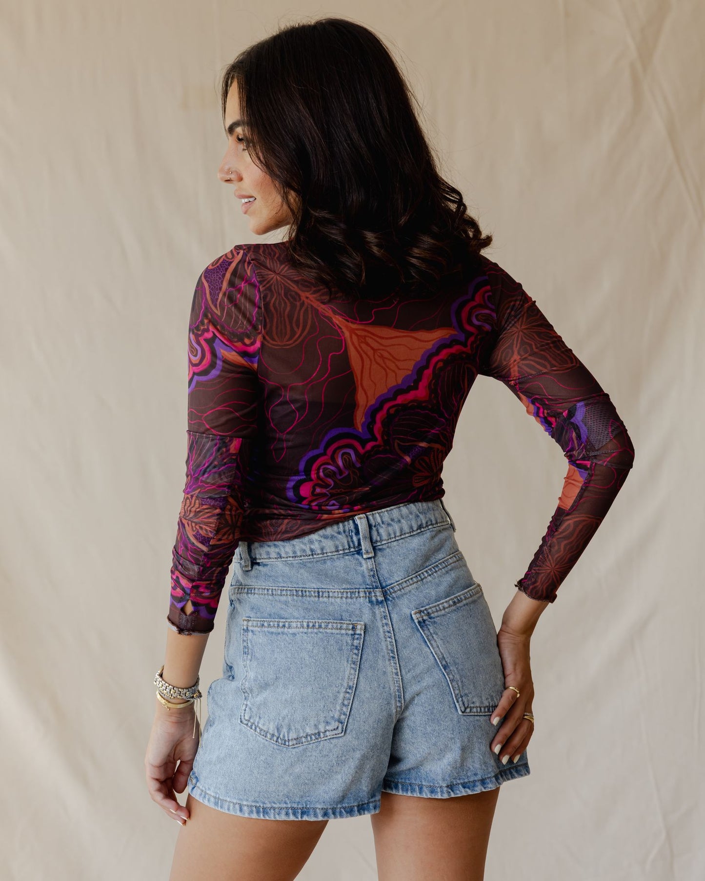 Daydream Bloom Mesh Top