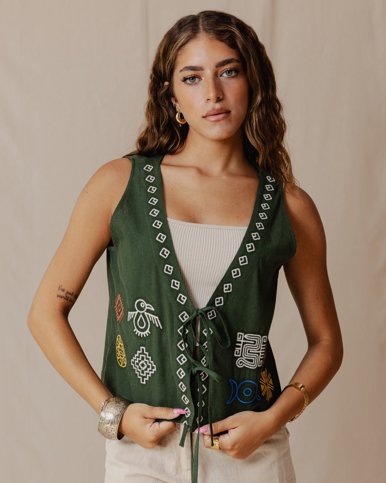 Gilet verde oliva