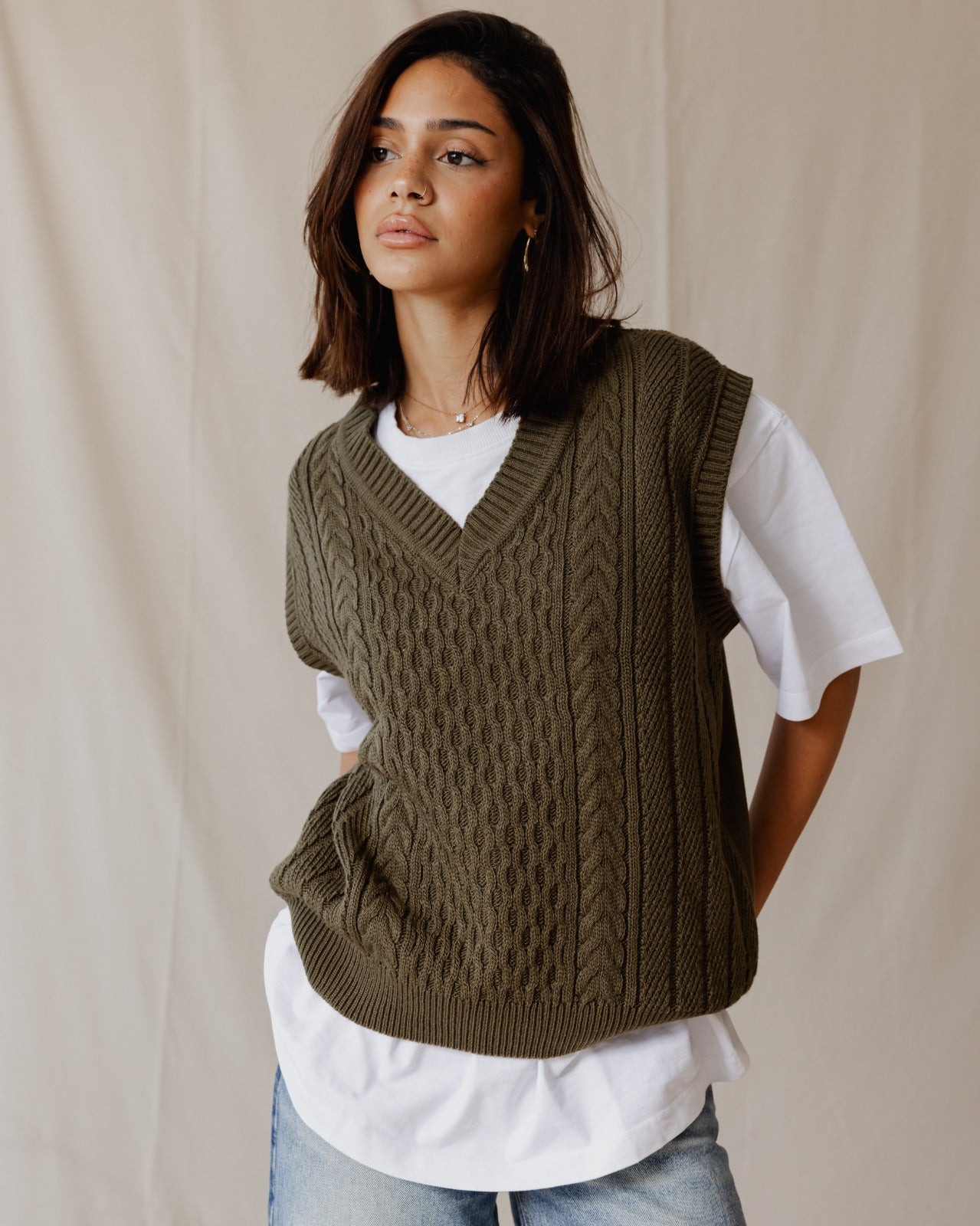 Olive Kits Weste