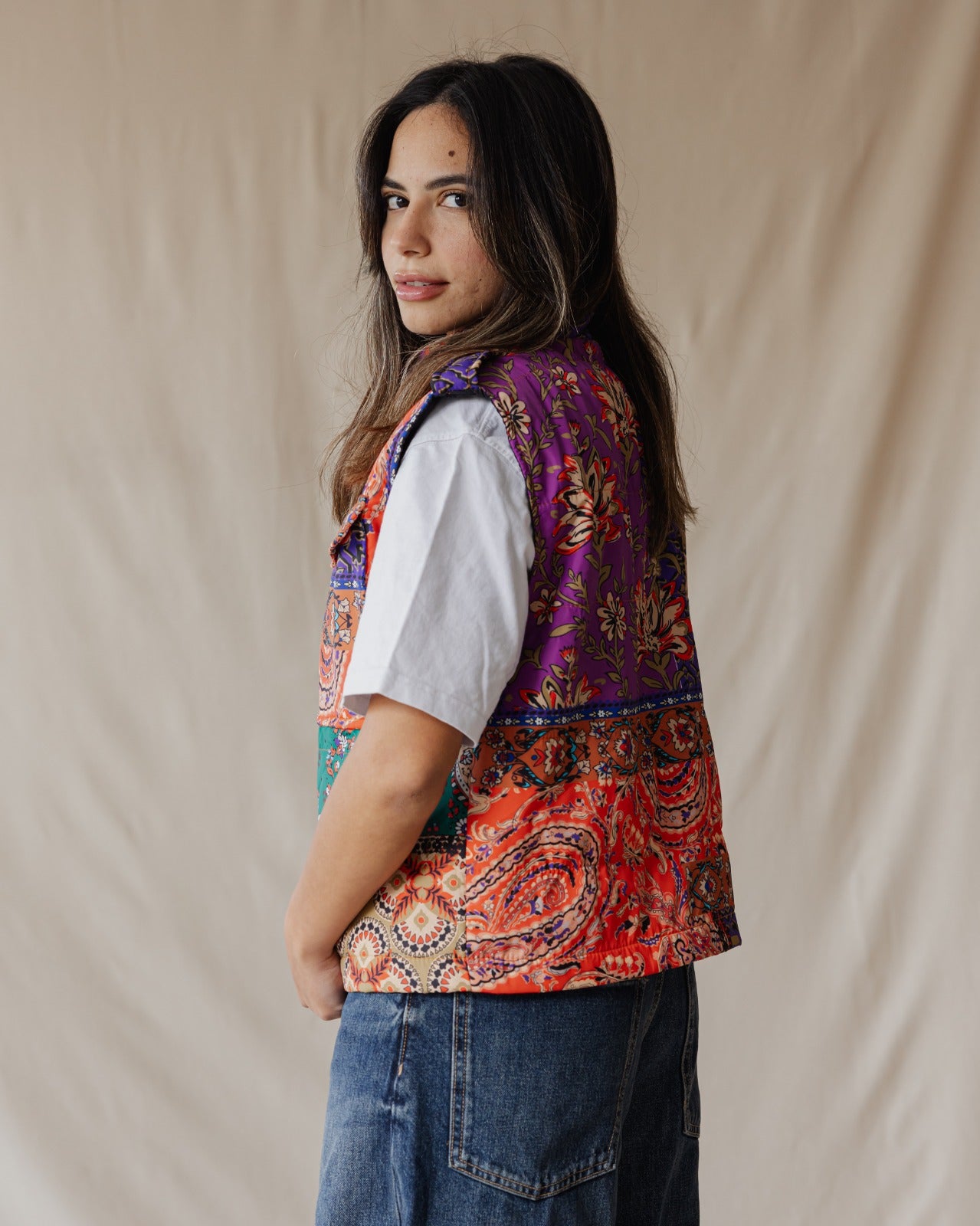 Gilet trapuntato Bloom Stitches