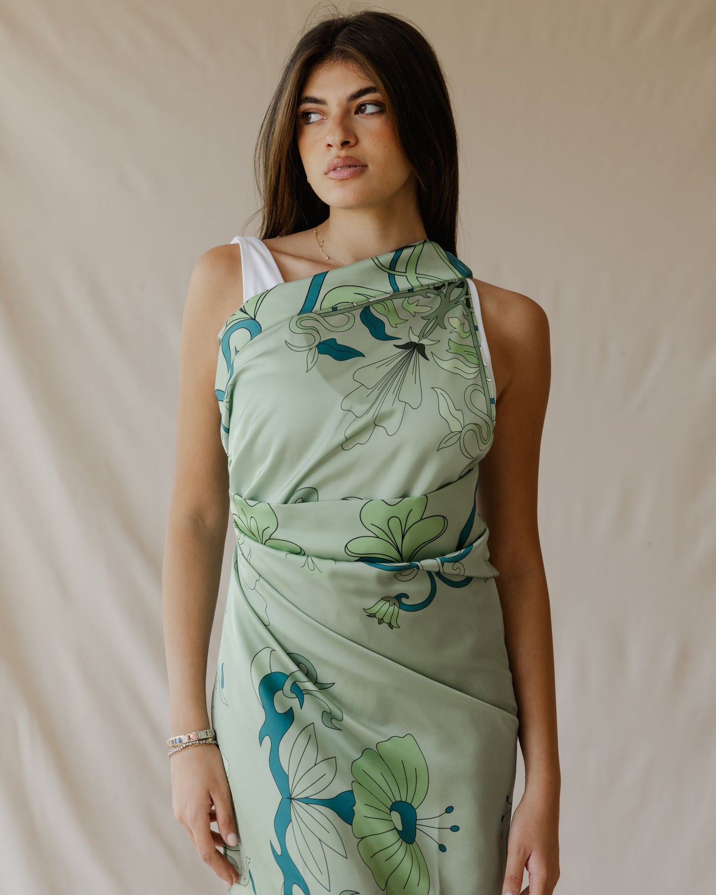 Pareo de pétalos de menta