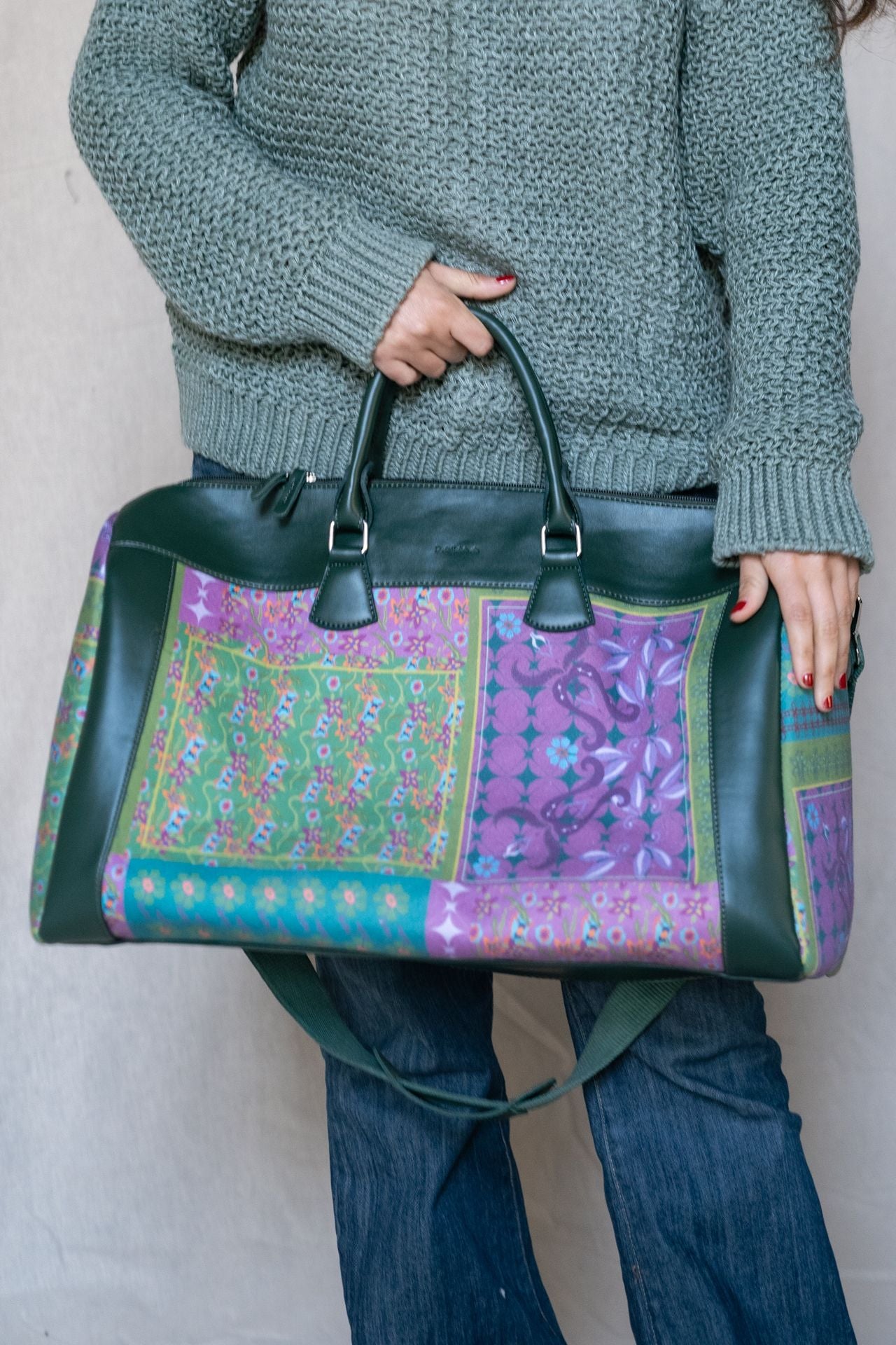 Borsa da viaggio con fiori di lavanda