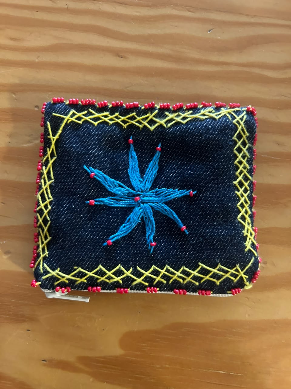Navy X Blue Key Coin Purse