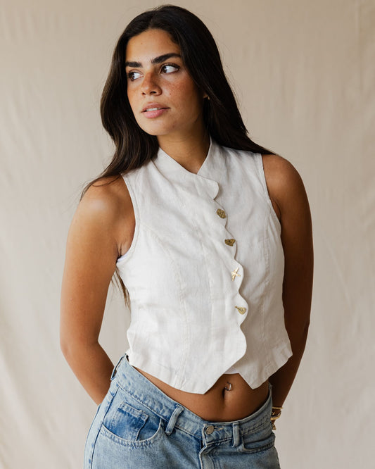 Rooted Off-White Vest